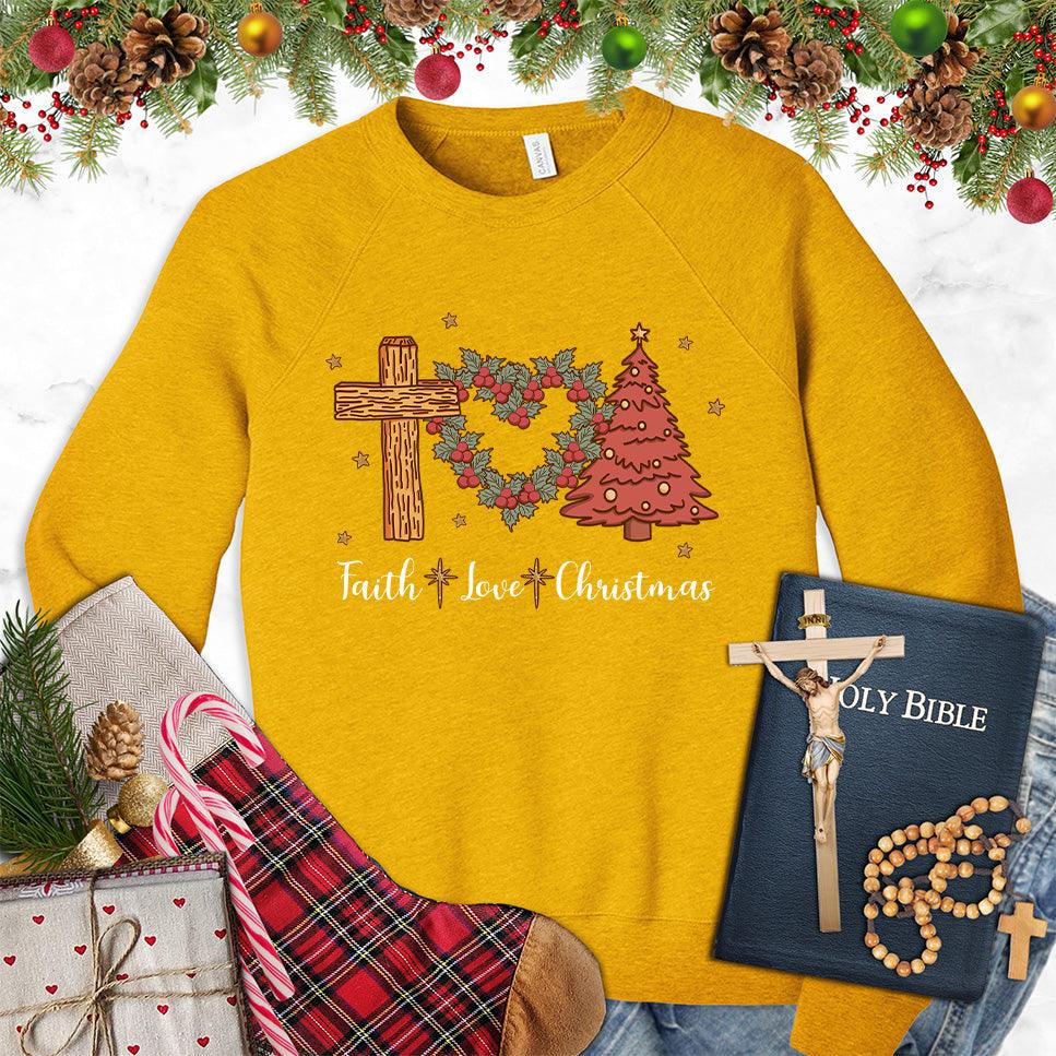 Faith Love Christmas Colored Edition Sweatshirt - Brooke & Belle