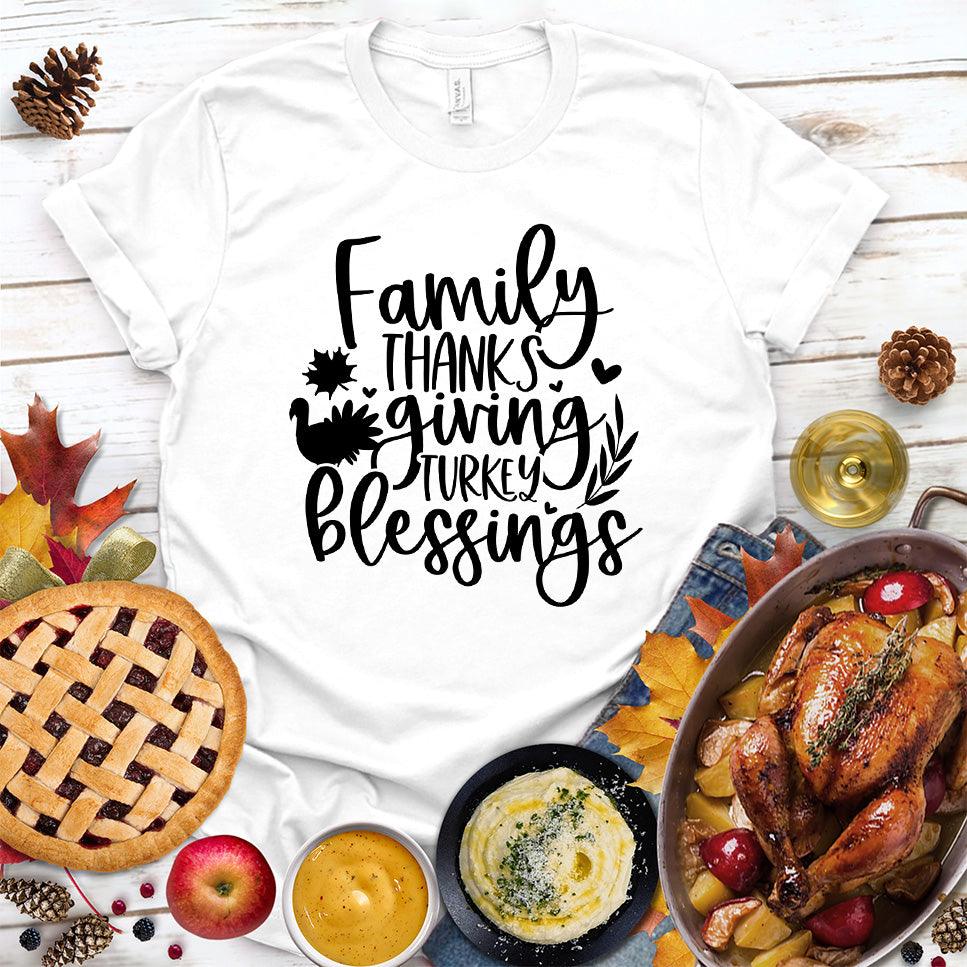 Family Thanksgiving Turkey Blessings T-Shirt - Brooke & Belle