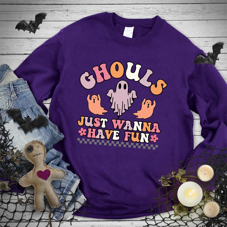Ghouls Just Wanna Have Fun Colored Edition Sweatshirt - Brooke & Belle