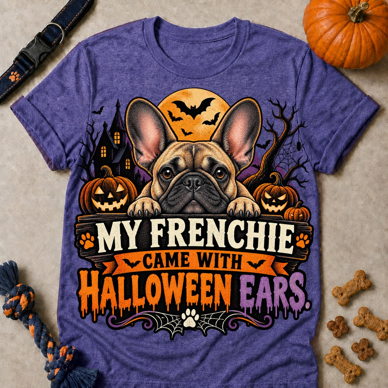Halloween Ears T-shirt - Heather Purple - Brooke & Belle
