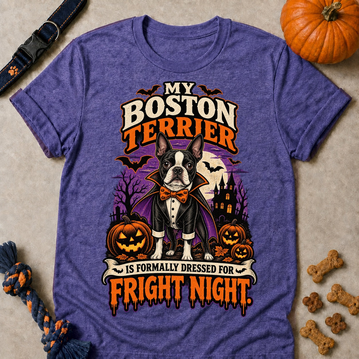 Fright Night Formal T-shirt - Heather Purple - Brooke & Belle