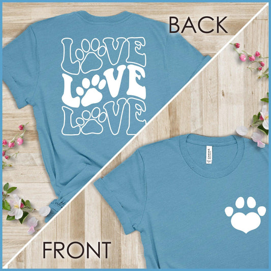 Paw Heart, Dog Love - Wavy T-Shirt - Brooke & Belle