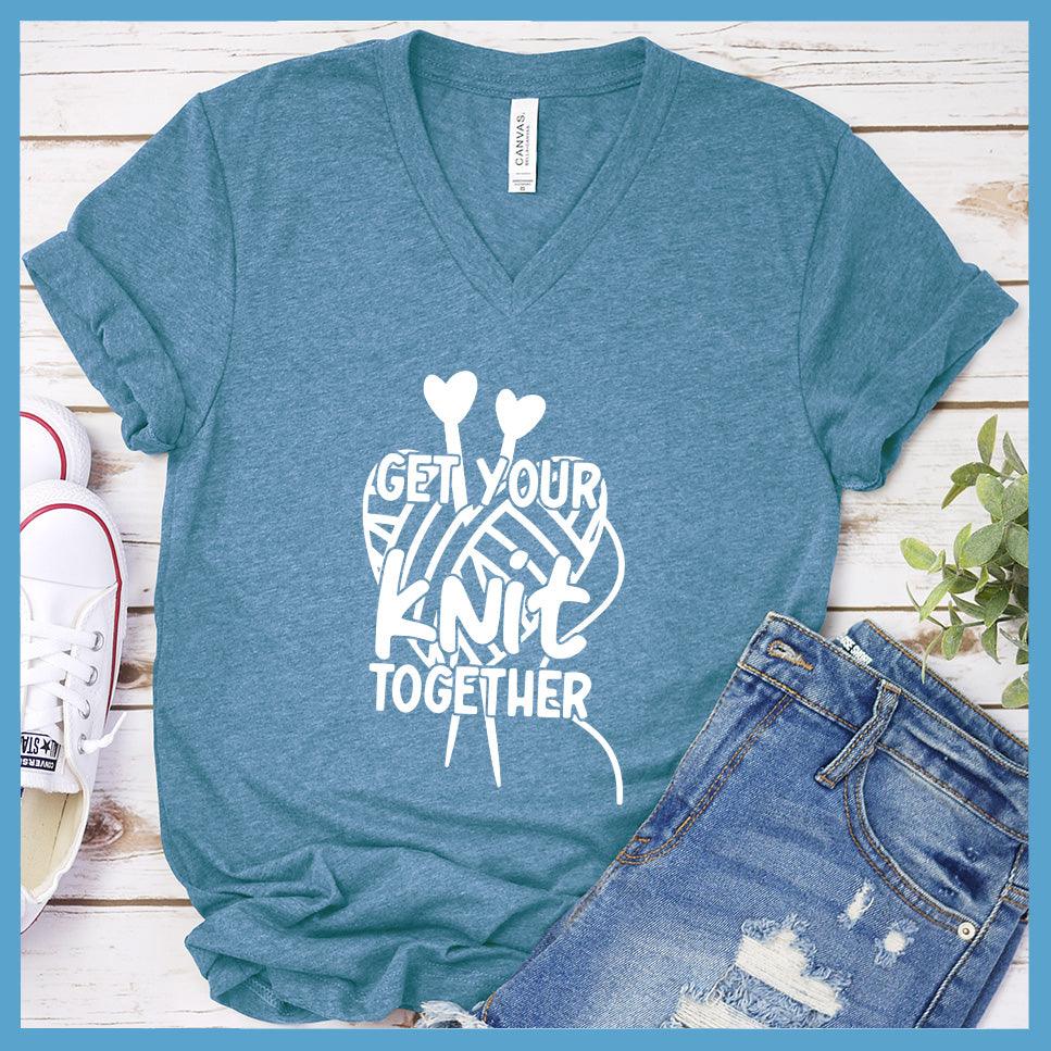 Get Your Knit Together Version 2 V-neck