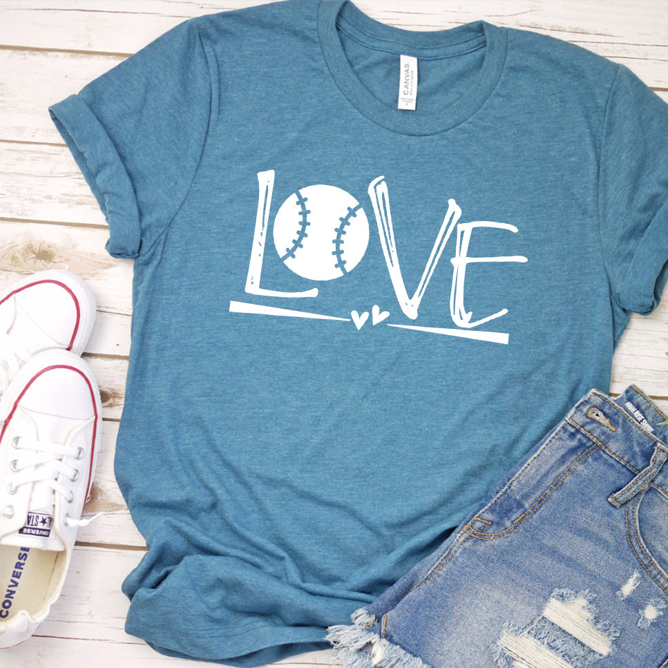 Dog Love Softball T-Shirt
