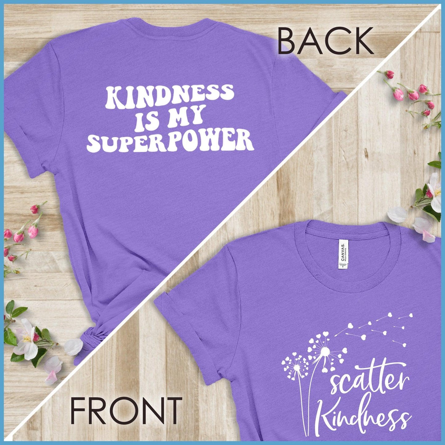 Kindness Is My Superpower, Scatter Kindness Version 1 T-Shirt - Brooke & Belle