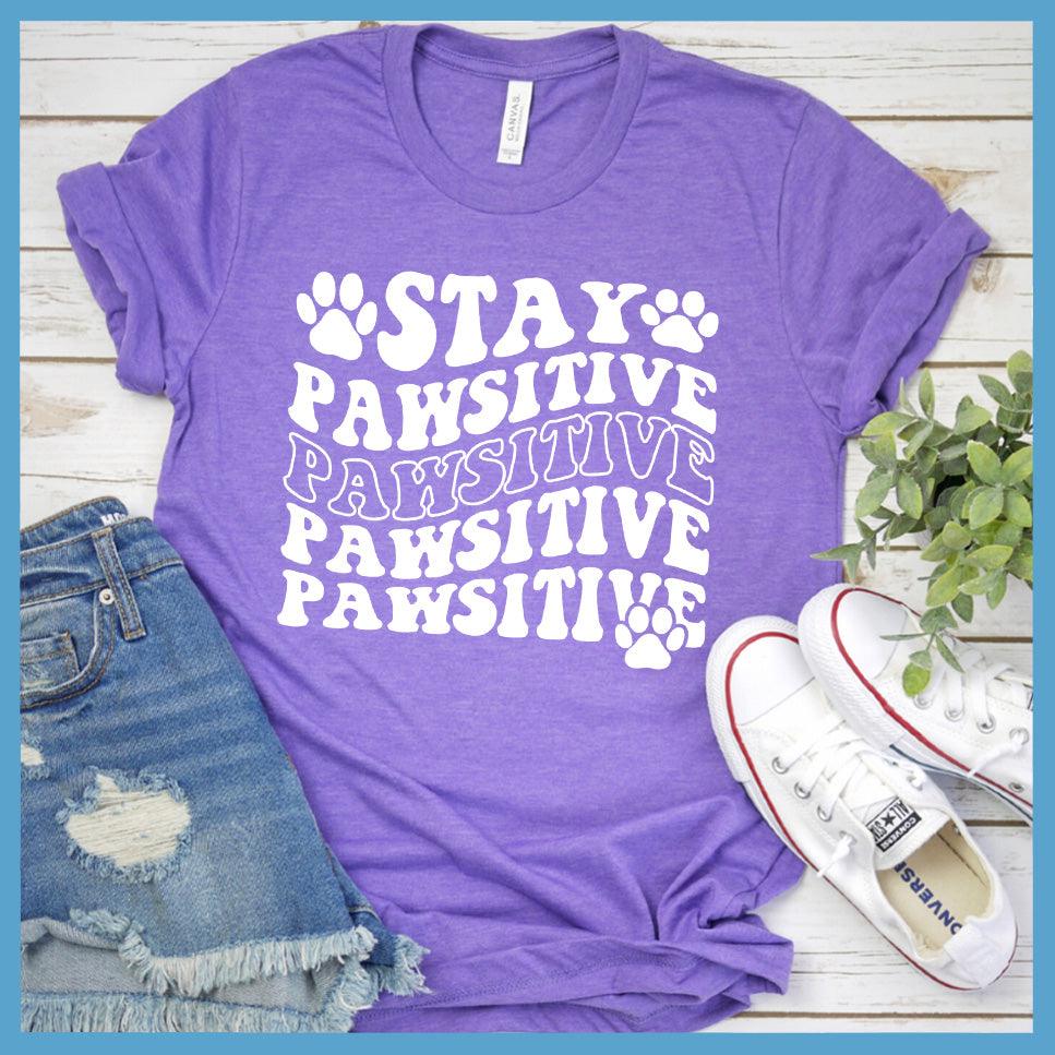 Stay Pawsitive Retro T-Shirt