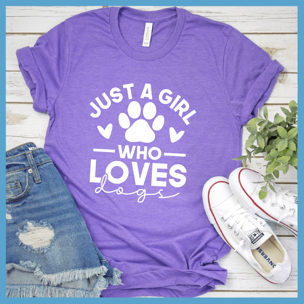Just A Girl Who Loves Dogs Version 2 T-Shirt - Brooke & Belle