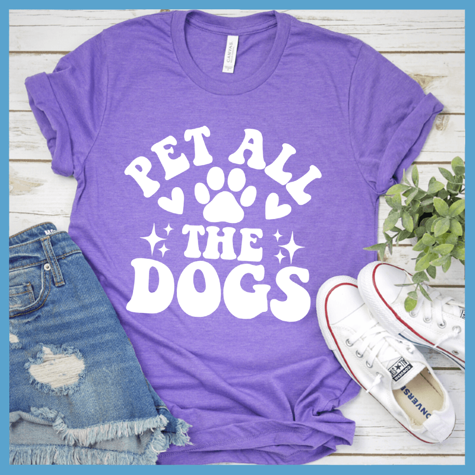 Pet All The Dogs Retro T-Shirt