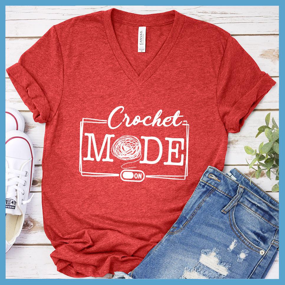 Crochet Mode On V-Neck - Yarn Mode Edition