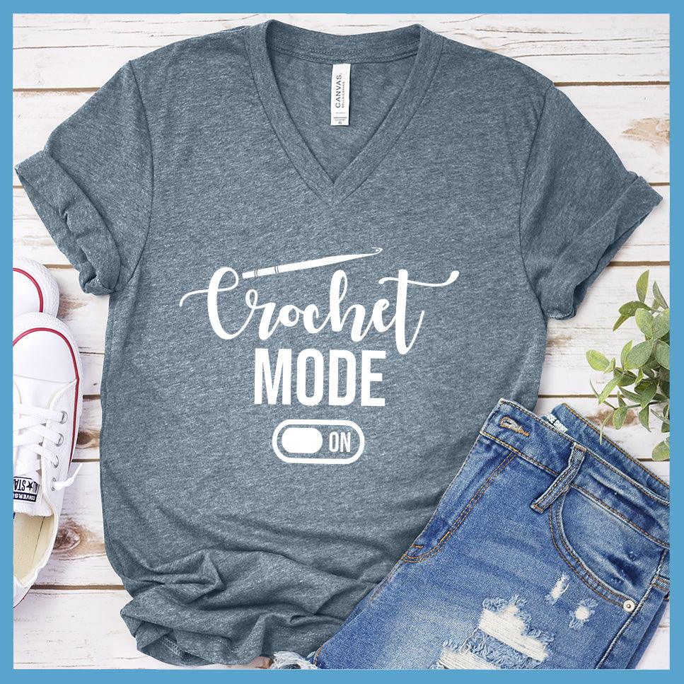 Crochet Mode On V-Neck - Accented Hook Edition - Brooke & Belle