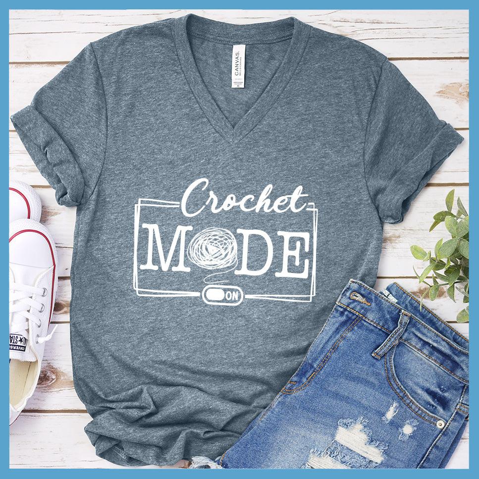 Crochet Mode On V-Neck - Yarn Mode Edition