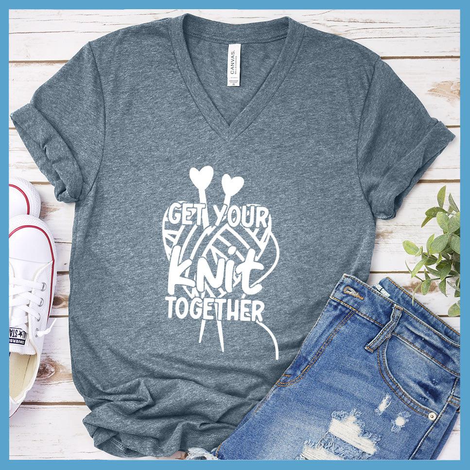 Get Your Knit Together Version 2 V-neck