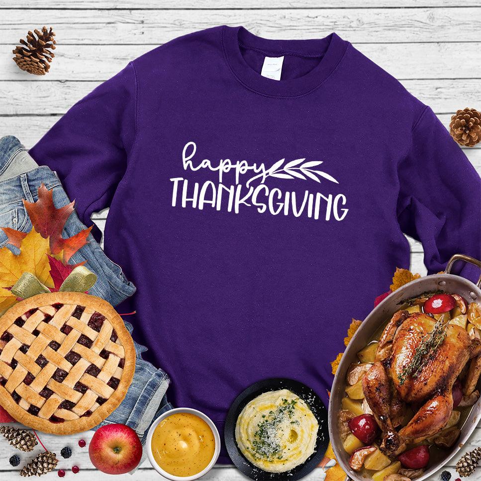 Happy Thanksgiving Sweatshirt - Brooke & Belle