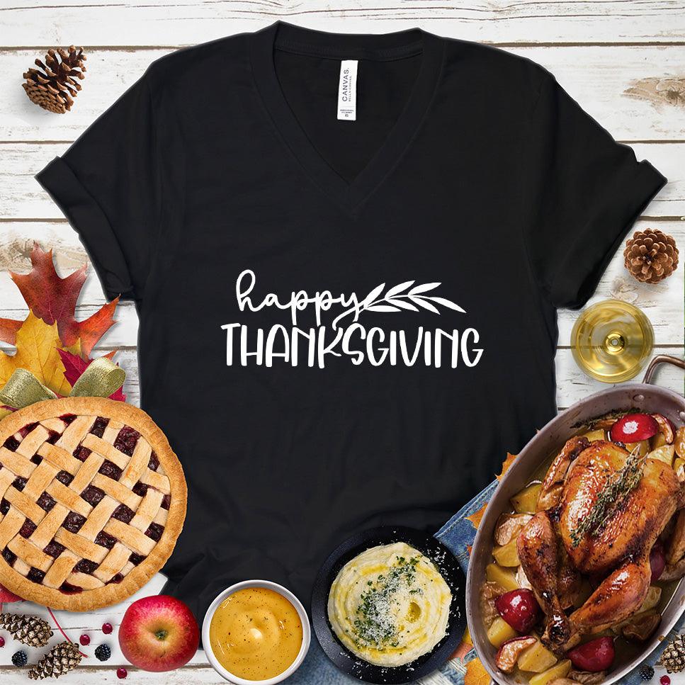 Happy Thanksgiving V-Neck - Brooke & Belle