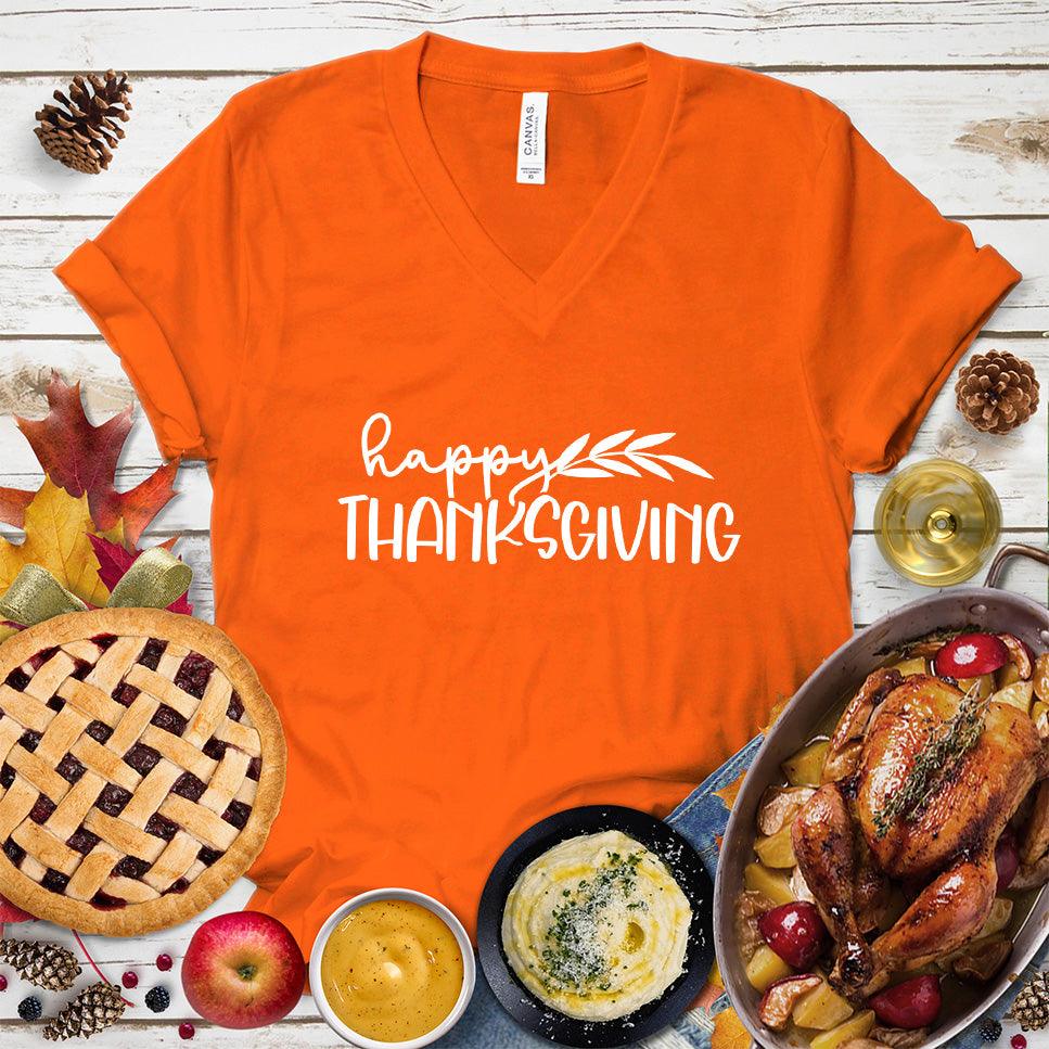 Happy Thanksgiving V-Neck - Brooke & Belle