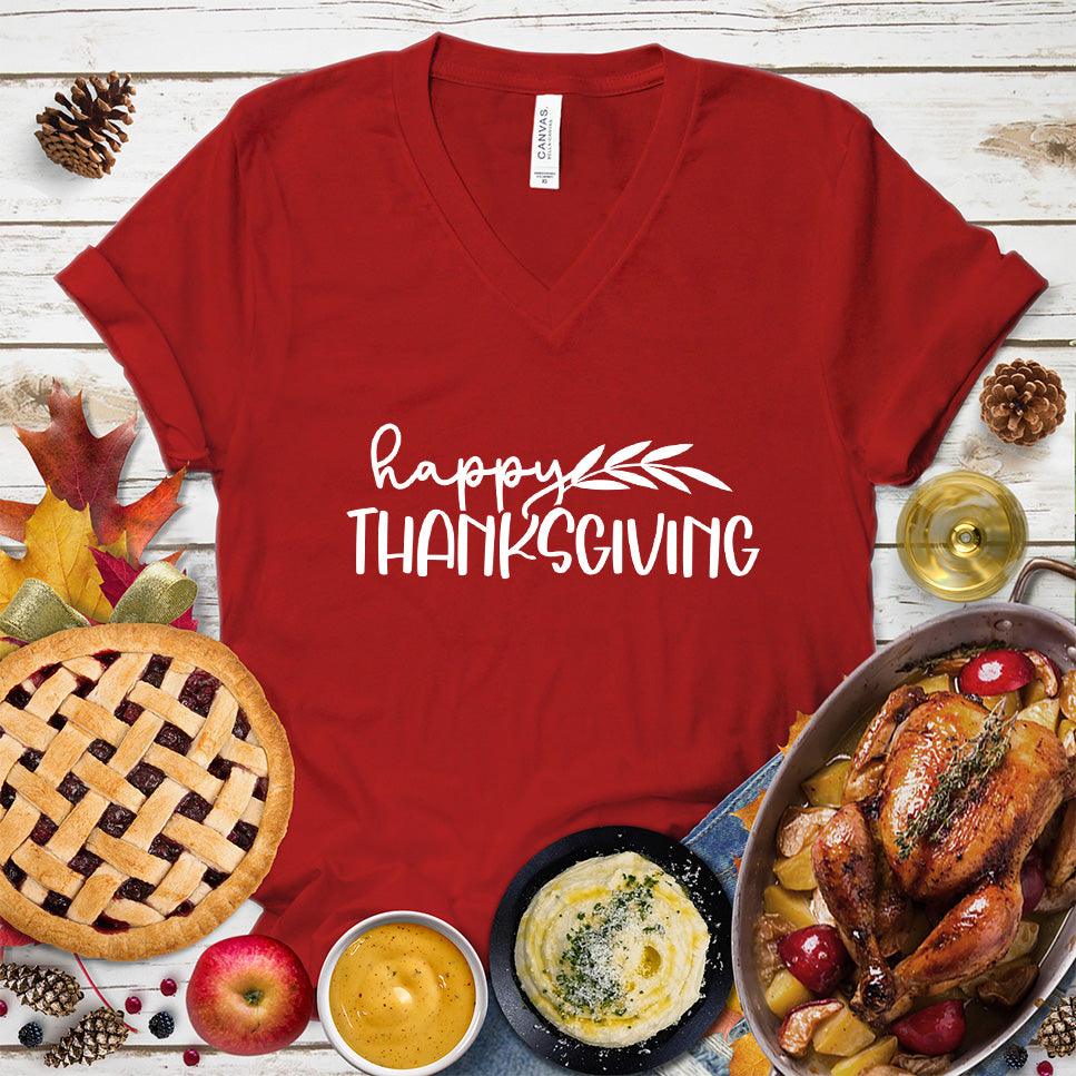 Happy Thanksgiving V-Neck - Brooke & Belle