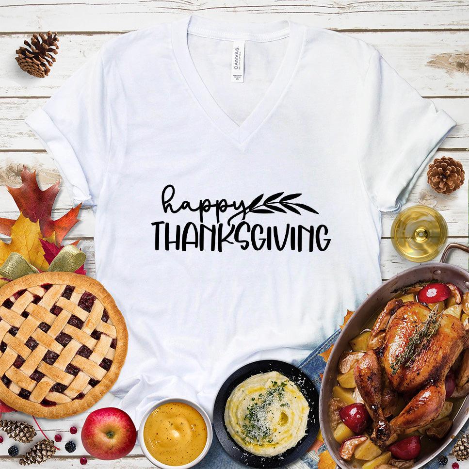 Happy Thanksgiving V-Neck - Brooke & Belle