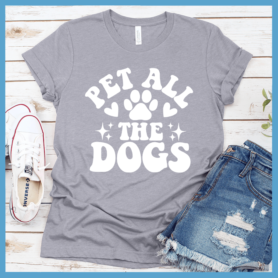 Pet All The Dogs Retro T-Shirt