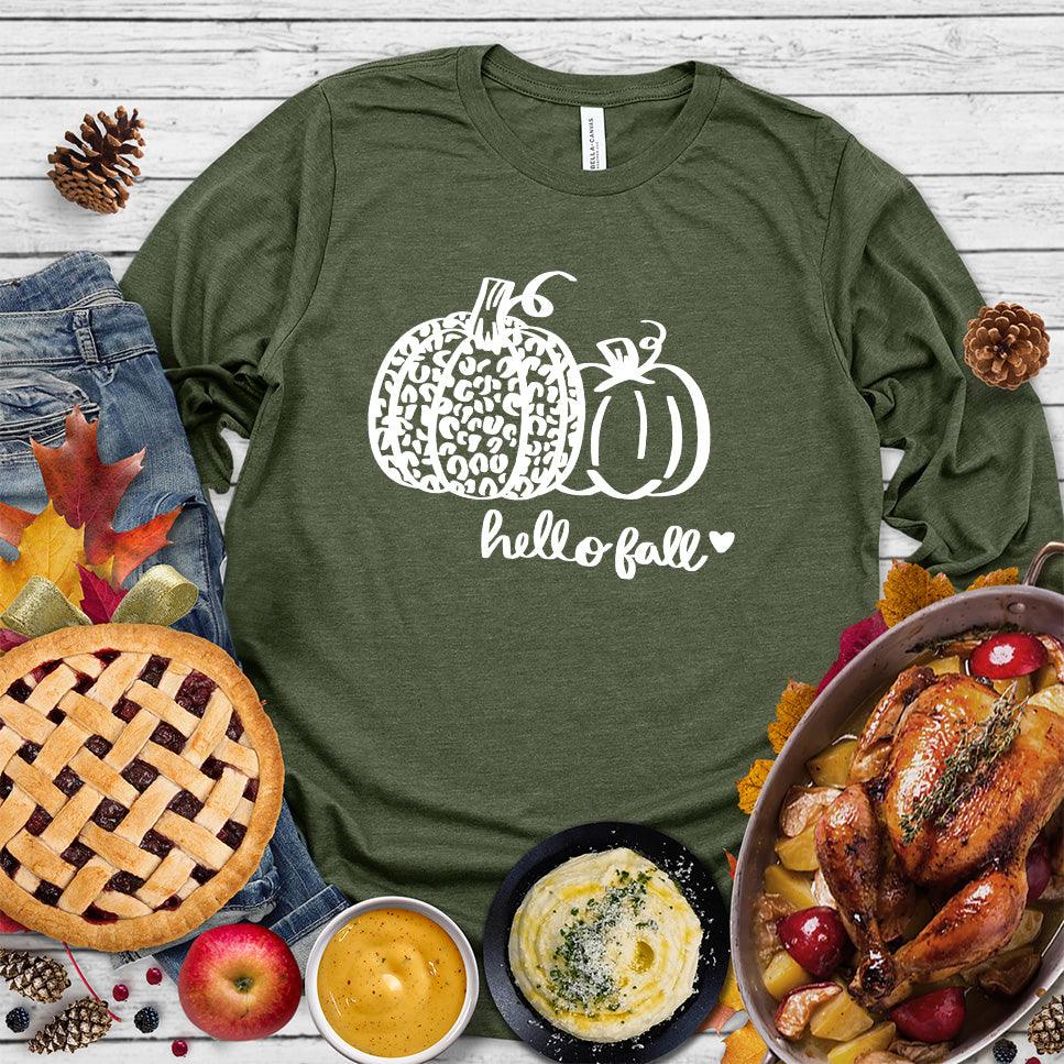 Hello Fall Pumpkin Long Sleeves - Brooke & Belle