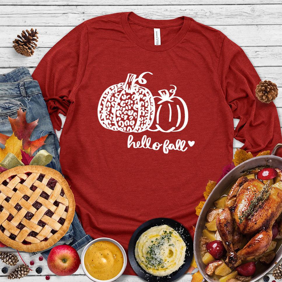 Hello Fall Pumpkin Long Sleeves - Brooke & Belle