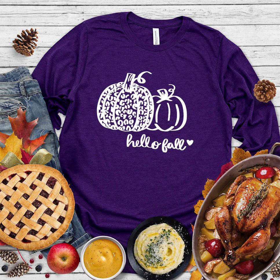 Hello Fall Pumpkin Long Sleeves - Brooke & Belle