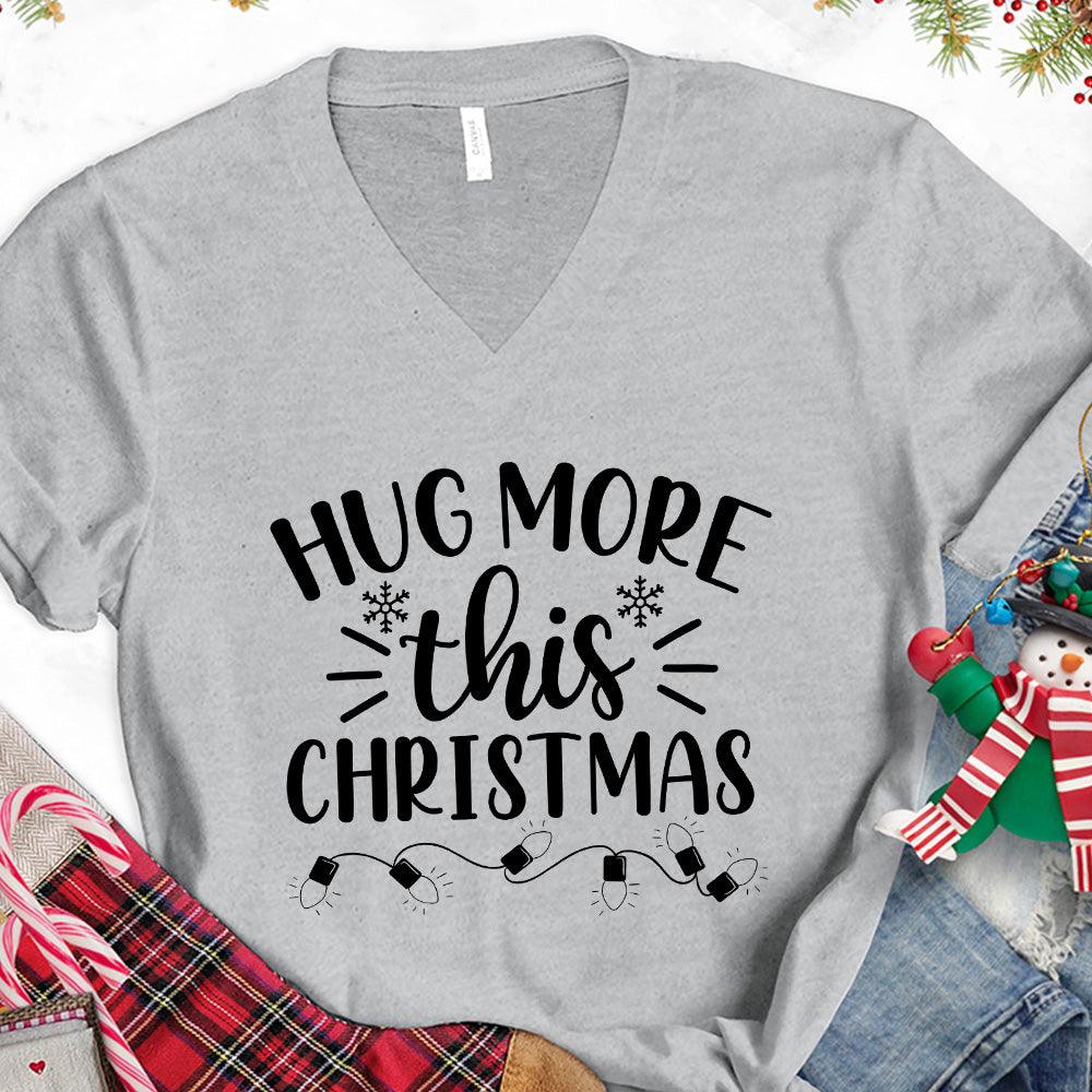Hug More This Christmas V-Neck - Brooke & Belle