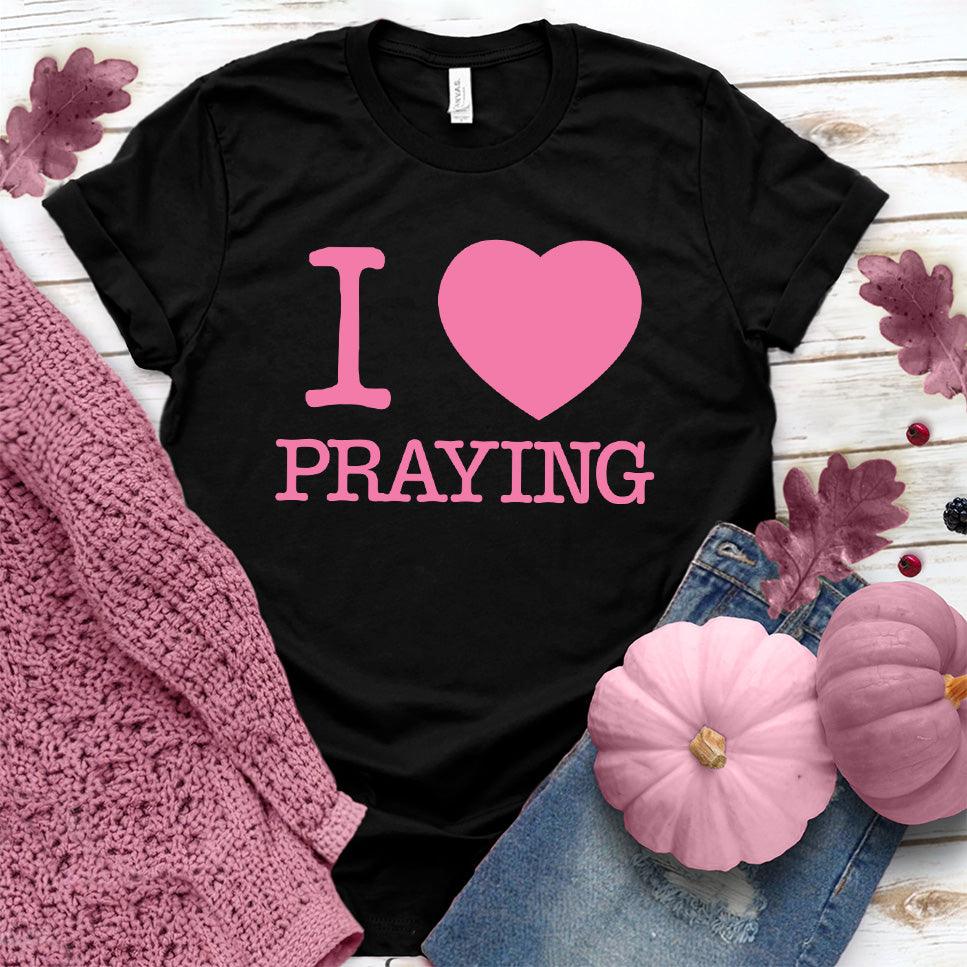 I Heart Praying Colored T-Shirt Pink Edition