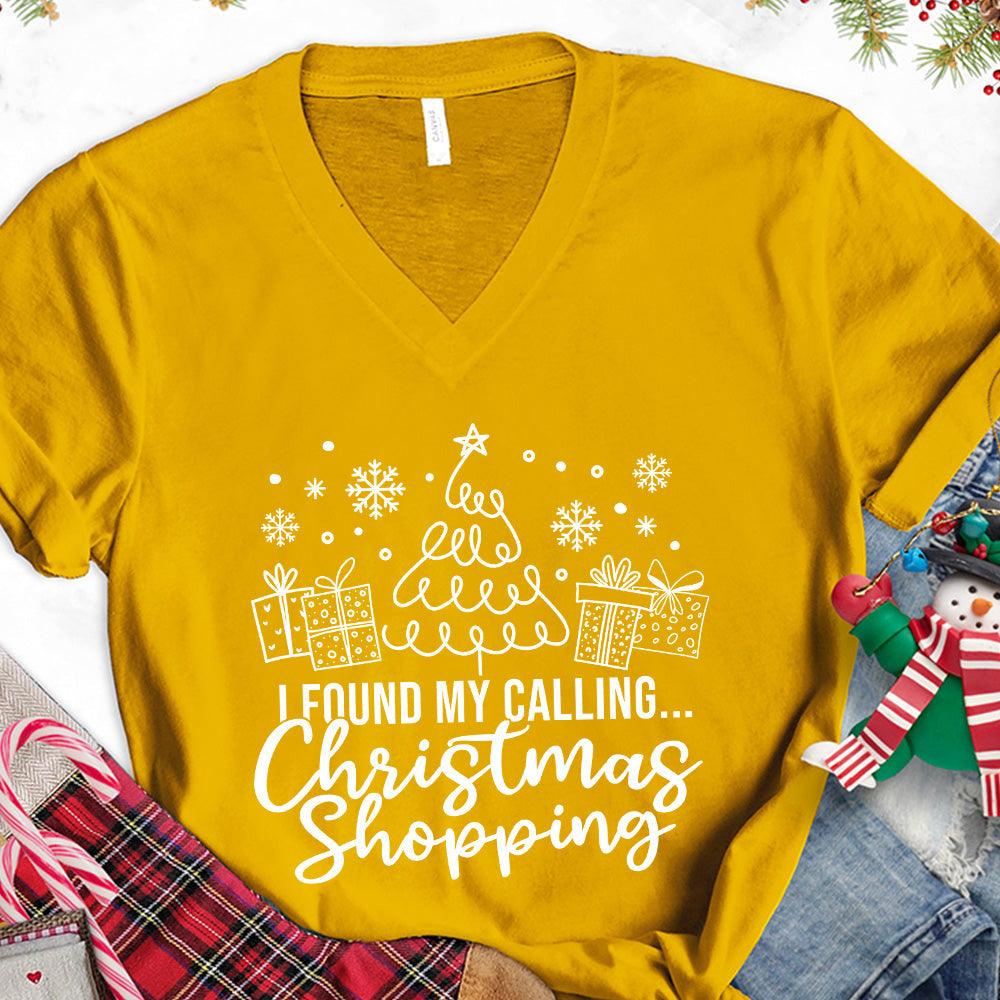 I Found My Calling Christmas Shopping Version 1 V-Neck - Brooke & Belle