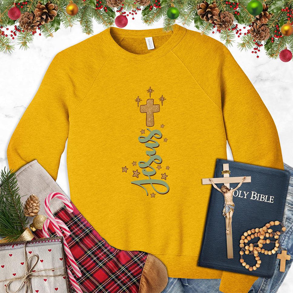 Jesus Cross Version 2 Colored Edition Sweatshirt - Brooke & Belle