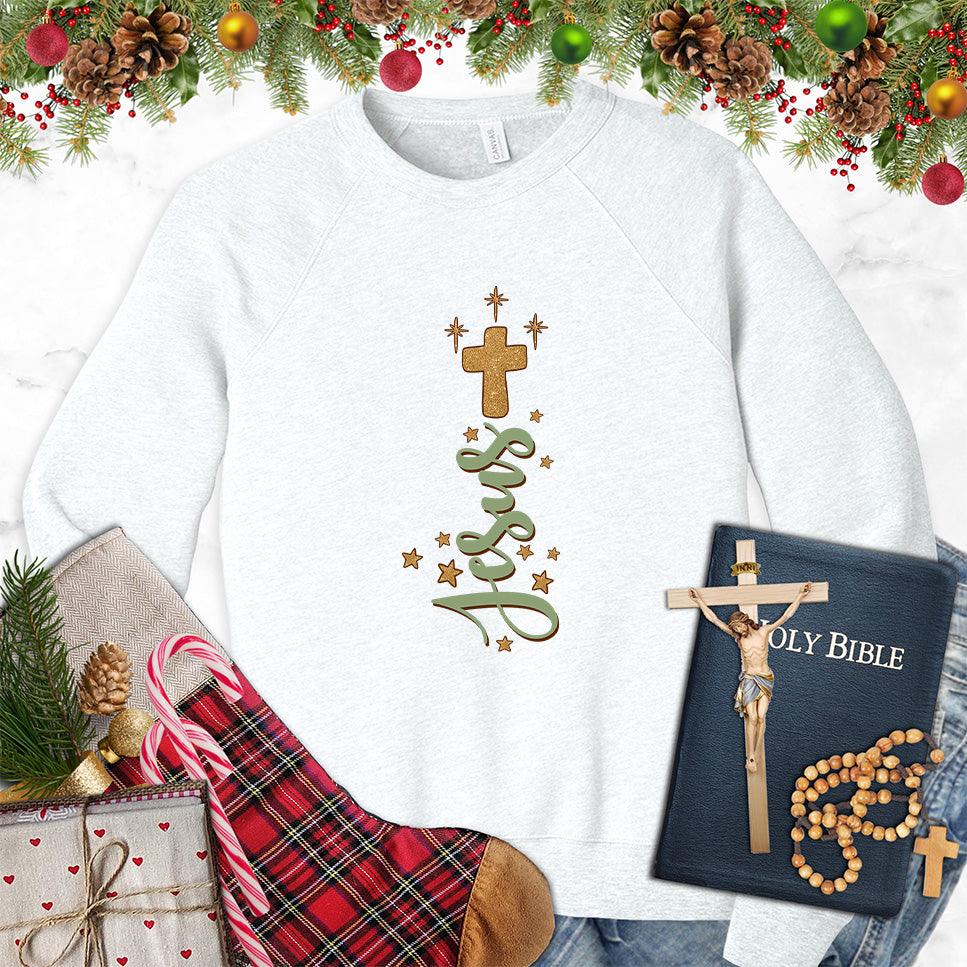 Jesus Cross Version 2 Colored Edition Sweatshirt - Brooke & Belle