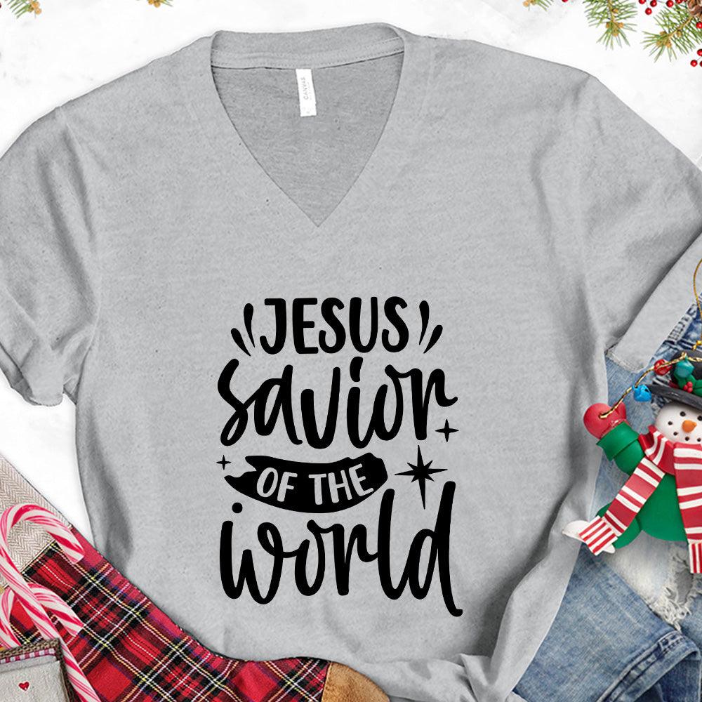 Jesus Savior Of The World V-Neck - Brooke & Belle