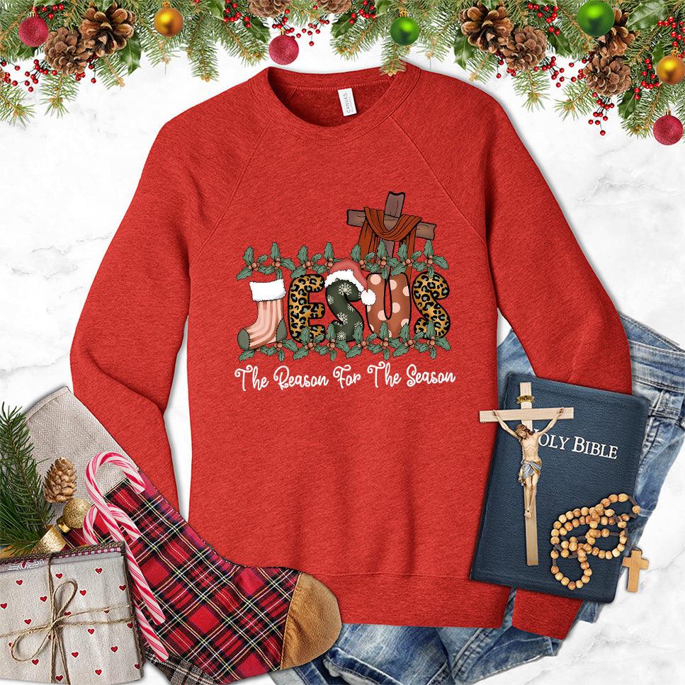 Jesus The Reason For The Season Colored Edition Sweatshirt - Brooke & Belle