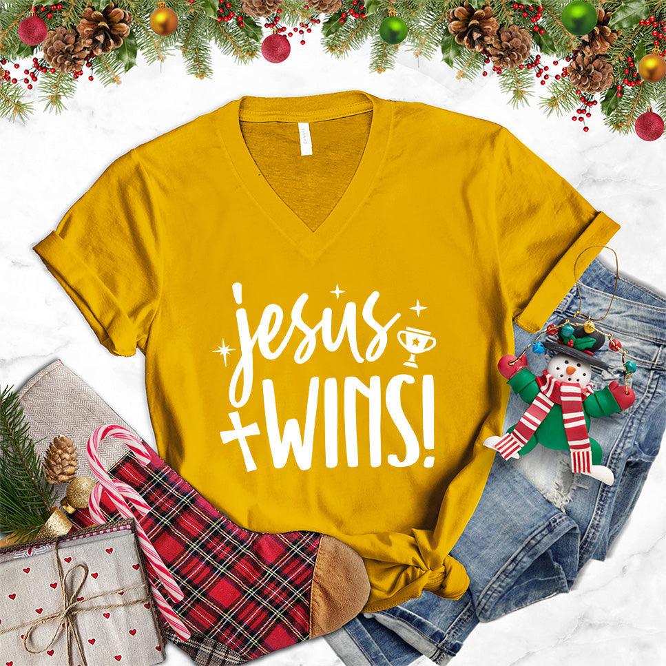 Jesus Wins V-Neck - Brooke & Belle