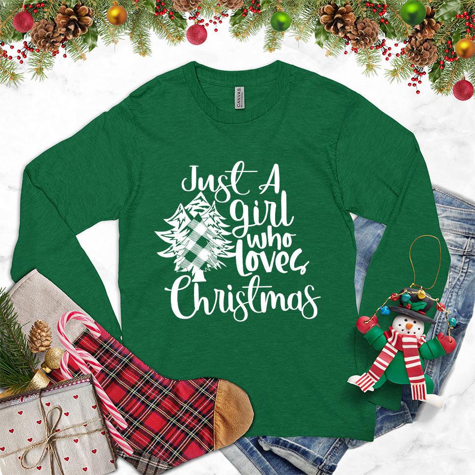 Just A Girl Who Loves Christmas Long Sleeves - Brooke & Belle