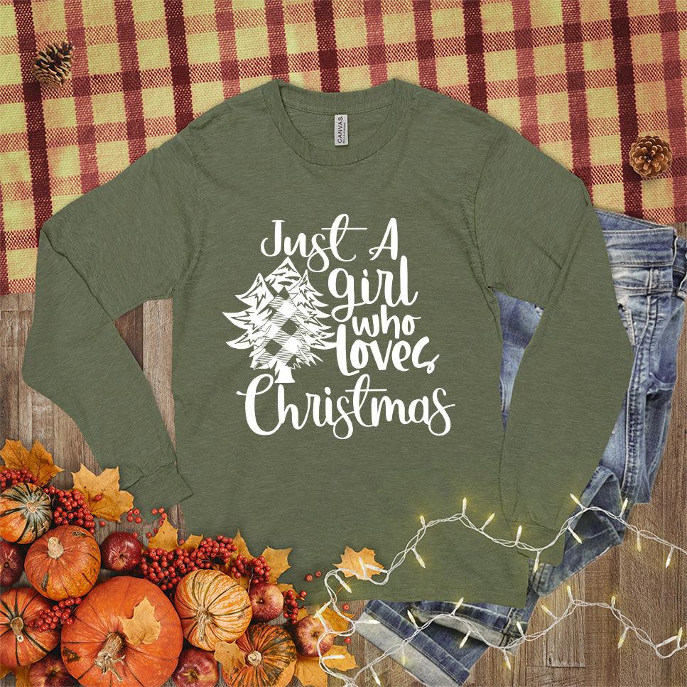 Just A Girl Who Loves Christmas Long Sleeves - Brooke & Belle