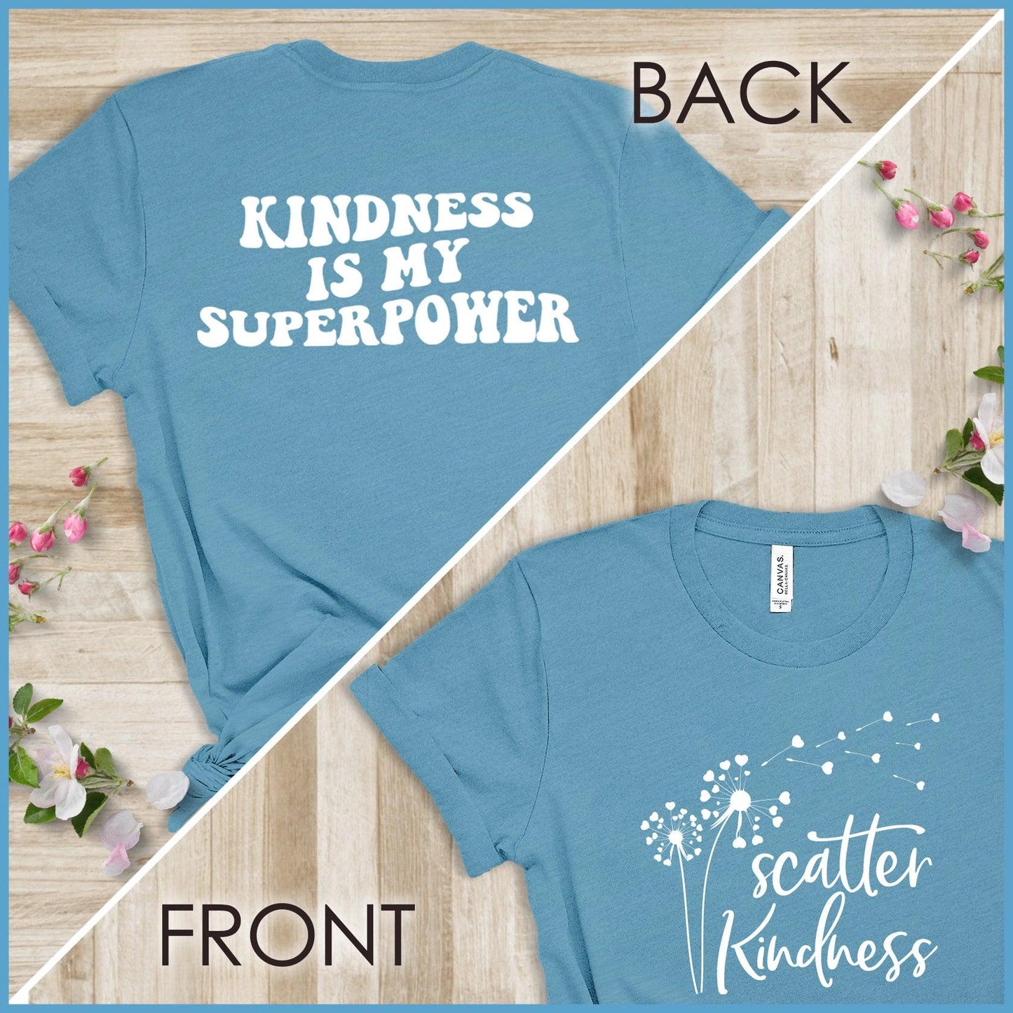Kindness Is My Superpower, Scatter Kindness Version 1 T-Shirt - Brooke & Belle