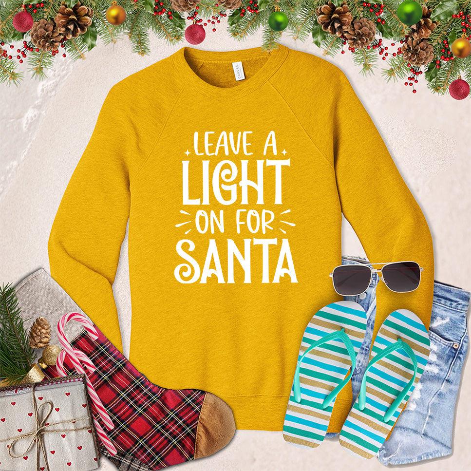 Leave A Light On For Santa Sweatshirt - Brooke & Belle