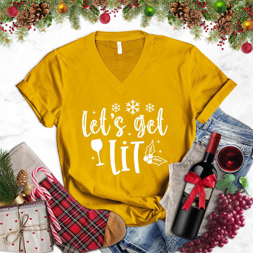 Let's Get Lit V-Neck - Brooke & Belle