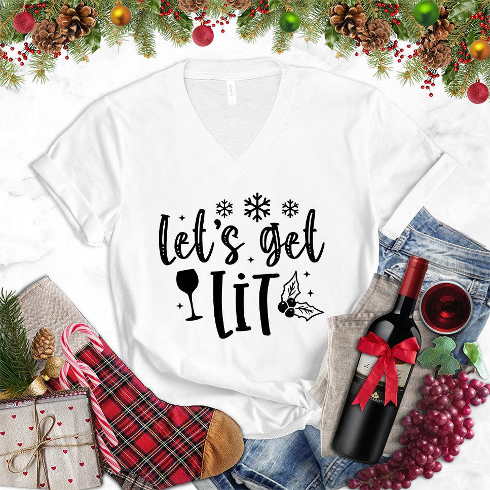 Let's Get Lit V-Neck - Brooke & Belle
