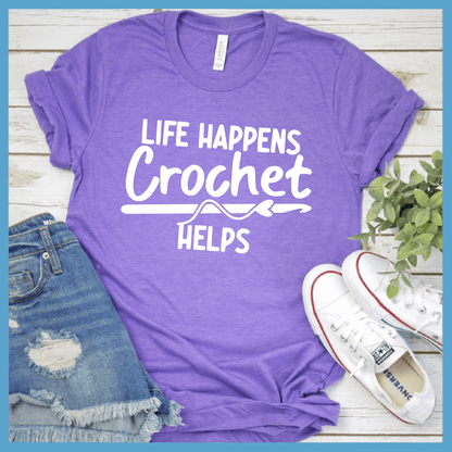 Life Happens Crochet Helps T-Shirt - Brooke & Belle