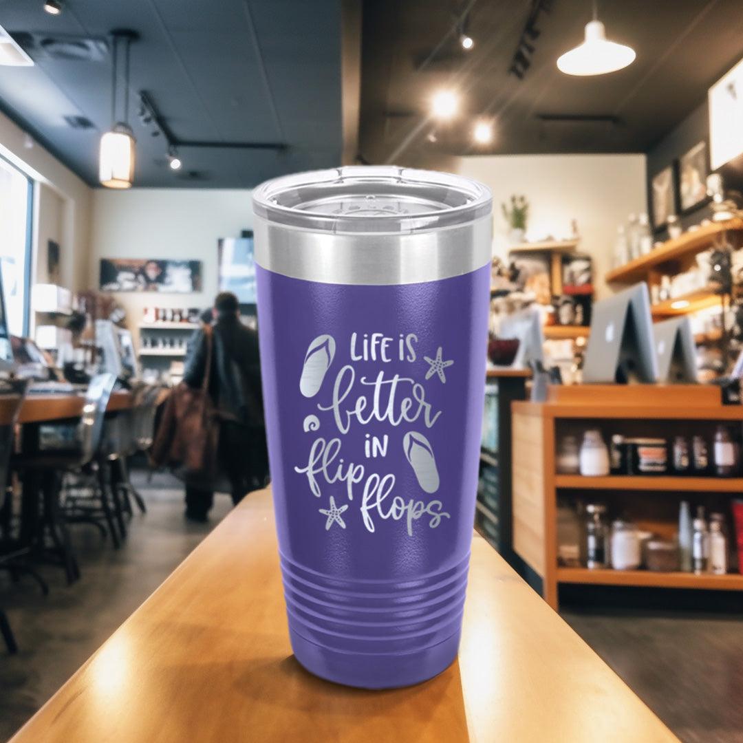 Life Is Better In Flip Flops Tumbler - Brooke & Belle