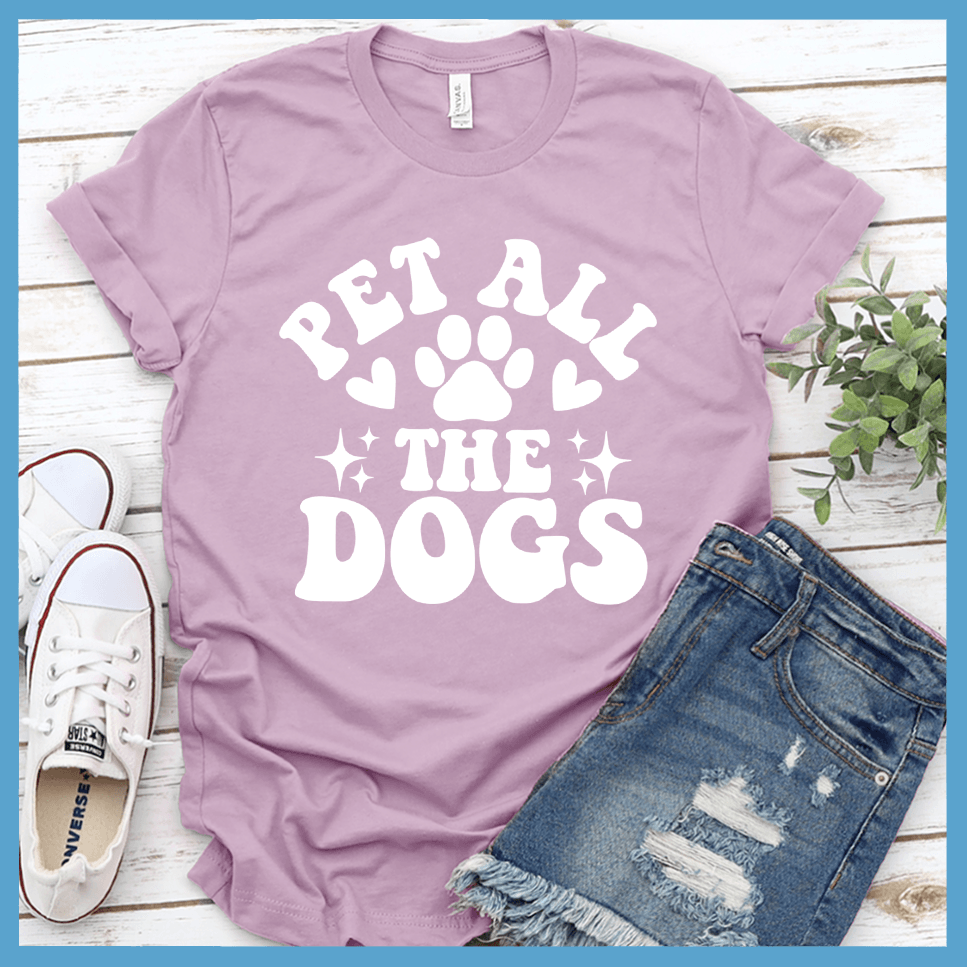 Pet All The Dogs Retro T-Shirt