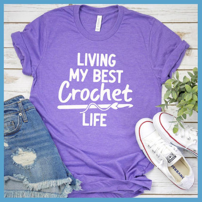 Living My Best Crochet Life T-Shirt - Brooke & Belle