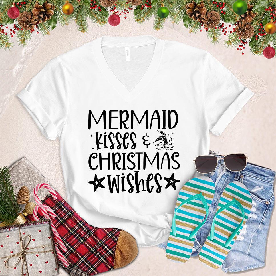 Mermaid Kisses And Christmas Wishes V-Neck - Brooke & Belle