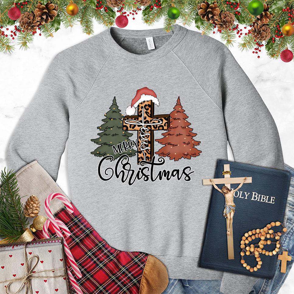 Merry Christmas Jesus Colored Edition Sweatshirt - Brooke & Belle
