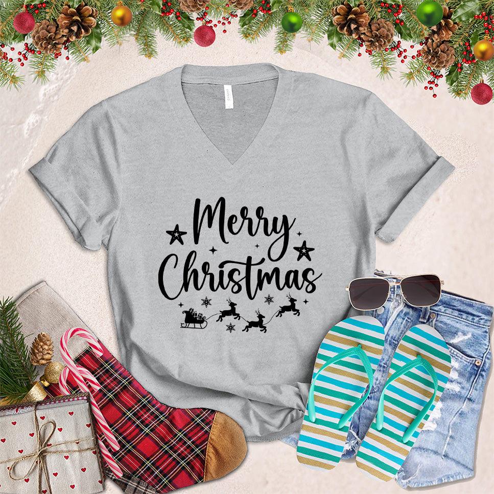 Merry Christmas Version 2 V-Neck - Brooke & Belle