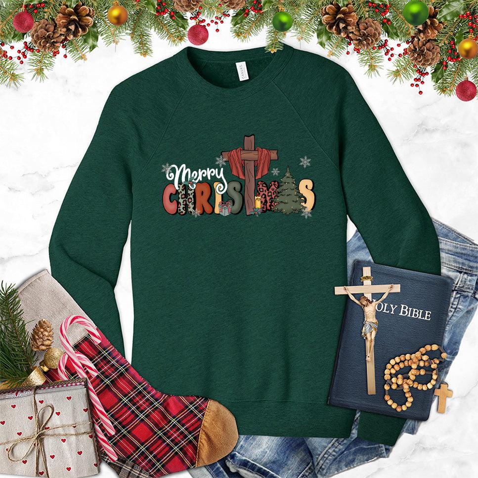 Merry Christmas Version 4 Colored Edition Sweatshirt - Brooke & Belle