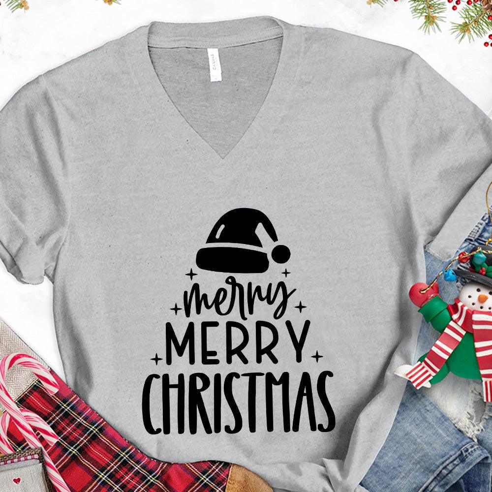Merry Merry Christmas V-Neck - Brooke & Belle