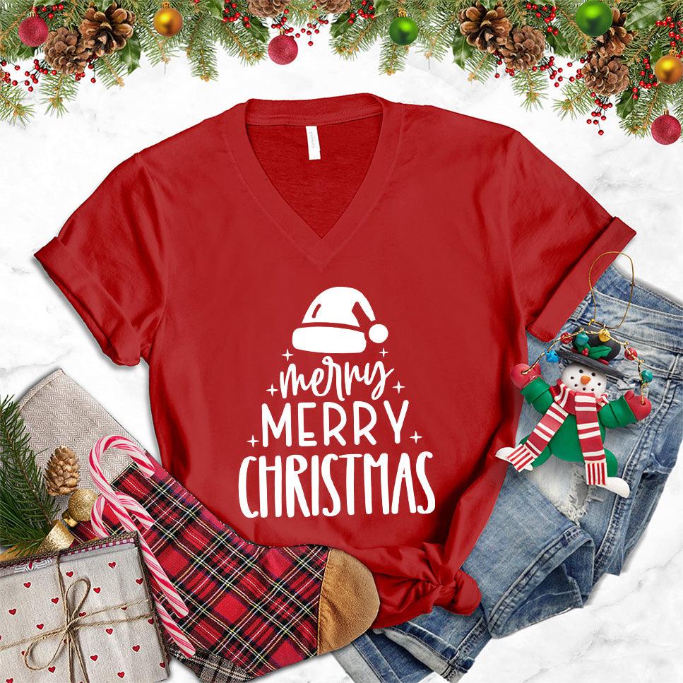 Merry Merry Christmas V-Neck - Brooke & Belle