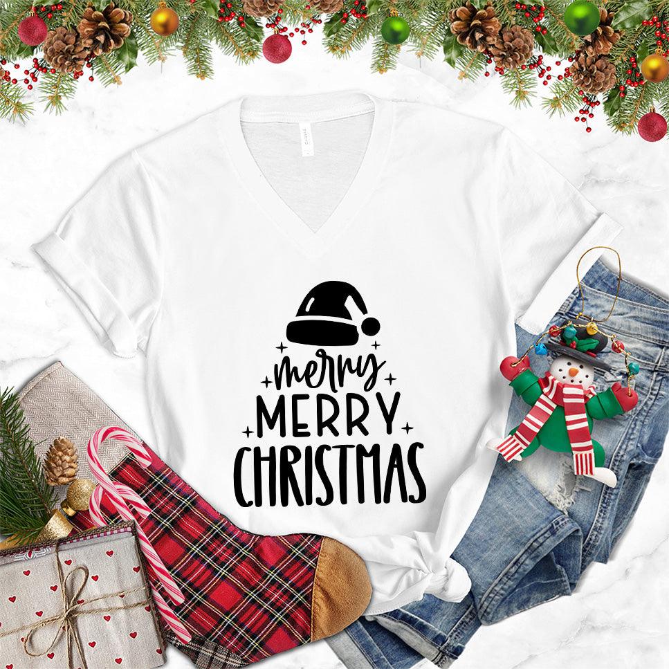 Merry Merry Christmas V-Neck - Brooke & Belle